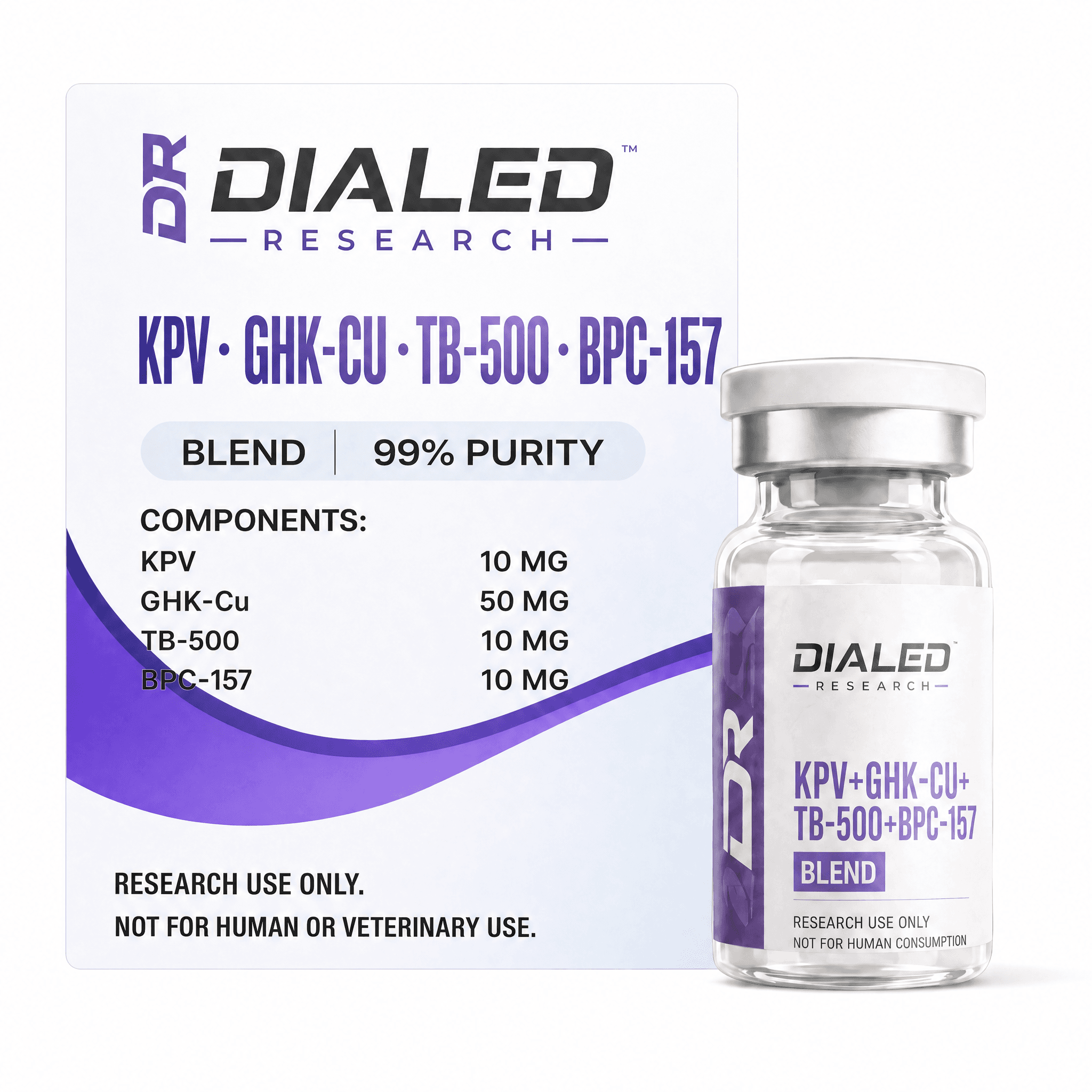 DIALED Research KPV + GHK-Cu + TB-500 + BPC-157